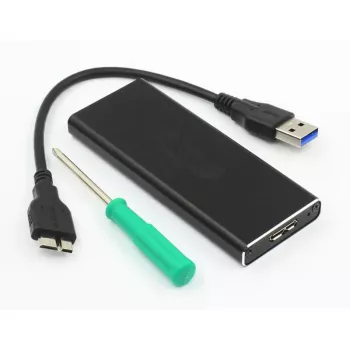 CoreParts MSACSC/USB3.0 Carcasa para unidad de almacenamiento Carcasa SSD Negro