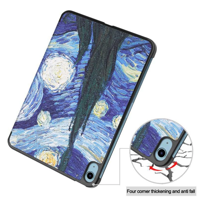 CoreParts TABX-IP10-COVER13 Funda rígida plegable en tres para iPad de 10.ª generación, estilo Starry Sky