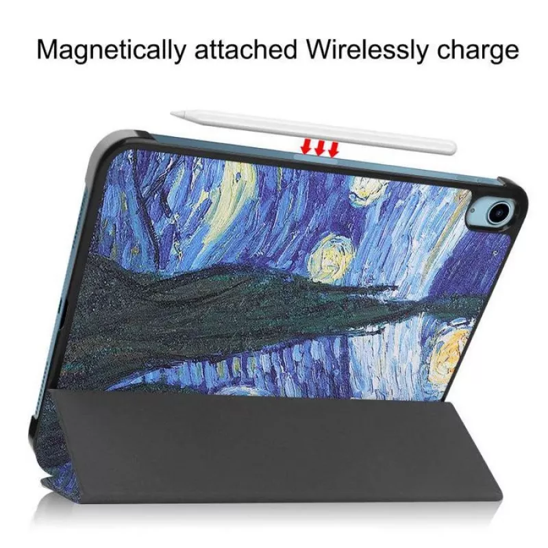 CoreParts TABX-IP10-COVER13 Funda rígida plegable en tres para iPad de 10.ª generación, estilo Starry Sky