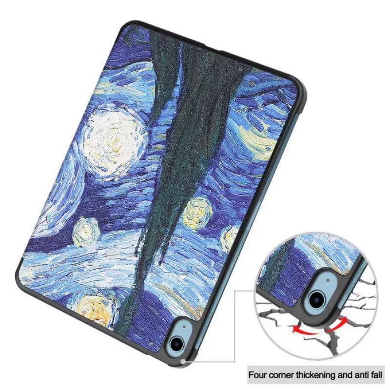 CoreParts TABX-IP10-COVER13 Funda rígida plegable en tres para iPad de 10.ª generación, estilo Starry Sky