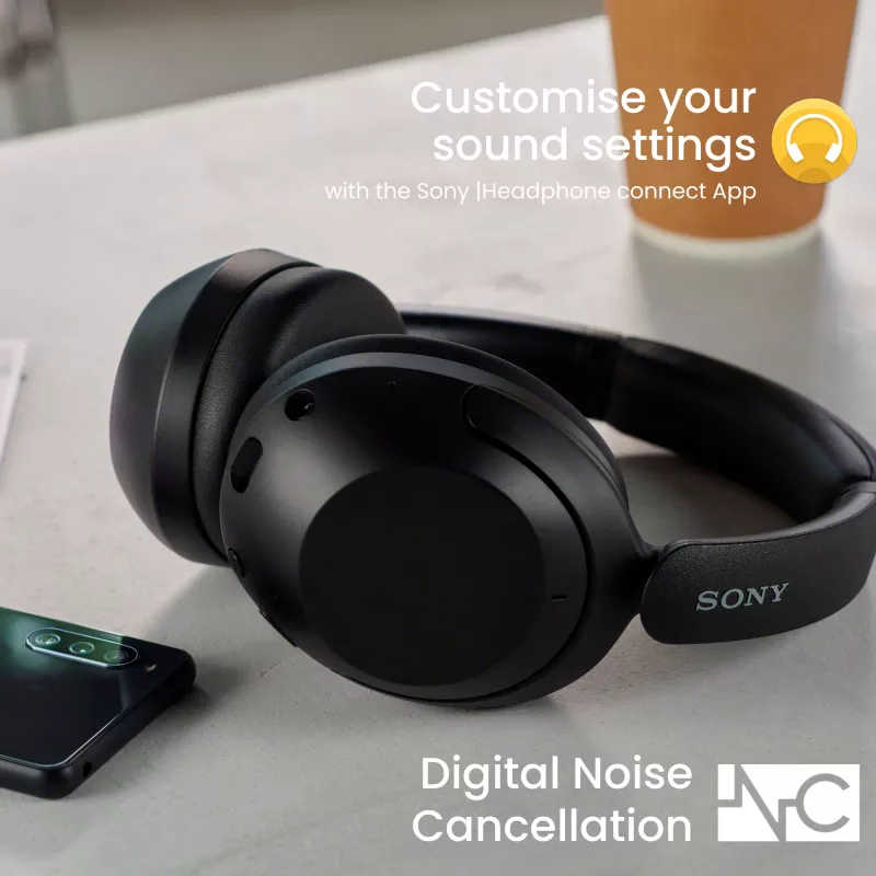 Sony WH-XB910N - Negro, inalámbrico, llamadas/música, 7 - 25000 Hz, 252 g, auriculares, negro