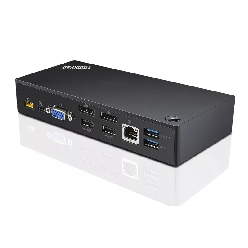 Lenovo ThinkPad USB-C con cable USB 3.2 Gen 1 Type-C negro Ethernet 90W