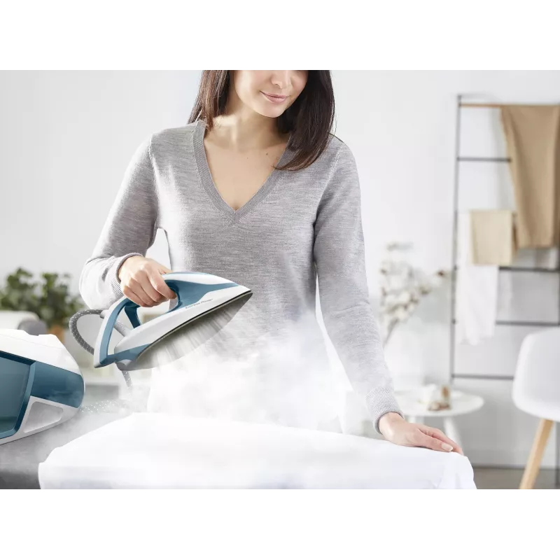 Tefal Express Power SV8111 1,8 l suela Durilium AirGlide Autoclean azul, blanco