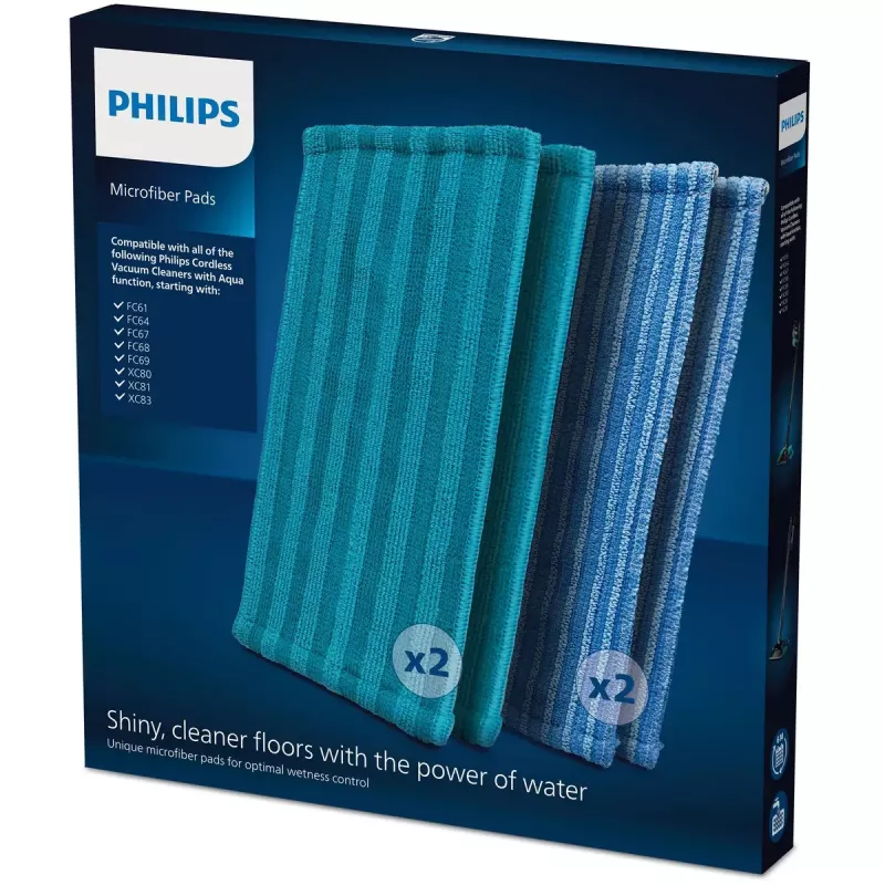 Philips Rechargeable Stick Accesorio XV1700/01 almohadillas de microfibra