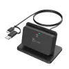 j5create JUR261 soporte lector USB™ Smart Card / CAC, USB Type-A/USB Type-C, negro, 95 g