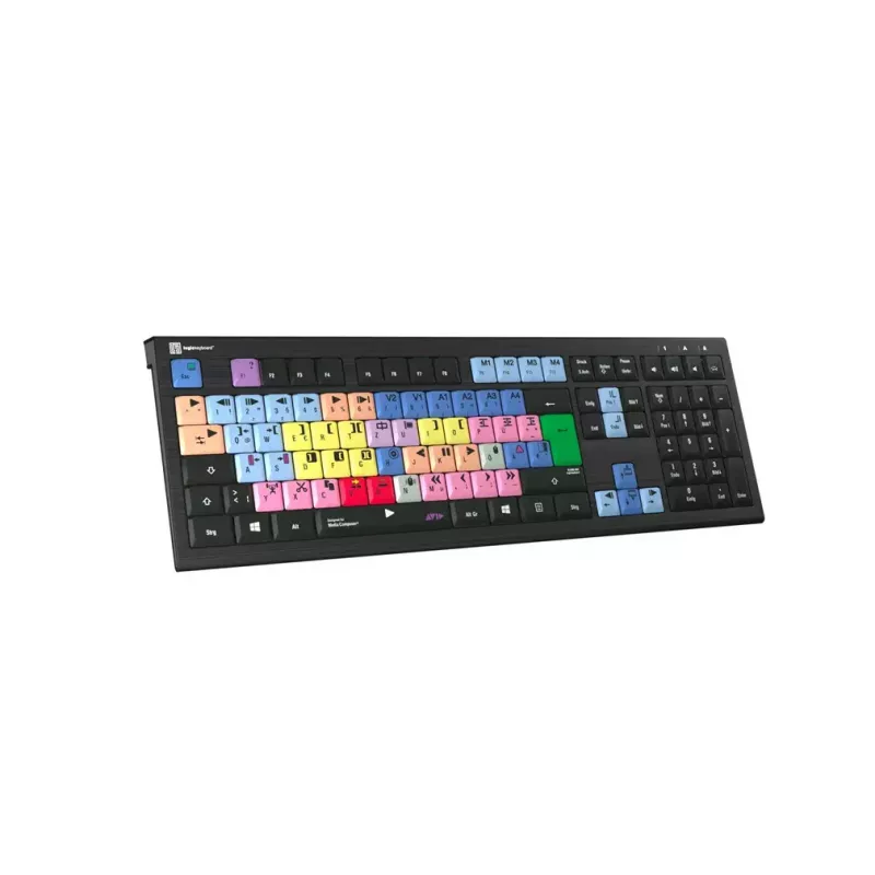 Logickeyboard Avid Media Composer ASTRA 2 teclado con retroiluminación PC alemán (LKB-MCOM4-A2PC-DE)
