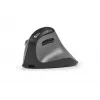 Ratón BakkerElkhuizen FastForward Pro, diestro, diseño vertical, óptico, RF Wireless + Bluetooth + USB Type-C, 5000 DPI, Negro, Gris