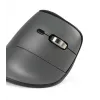Ratón BakkerElkhuizen FastForward Pro, diestro, diseño vertical, óptico, RF Wireless + Bluetooth + USB Type-C, 5000 DPI, Negro, Gris
