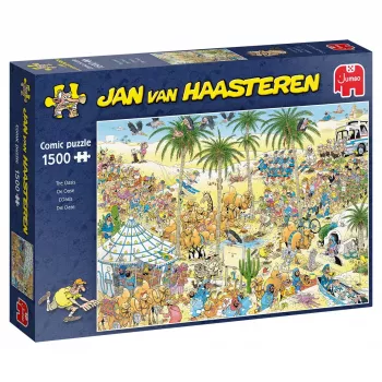 Puzle Jumbo Jan van Haasteren Die Oase — 1500 piezas, 900×600 mm