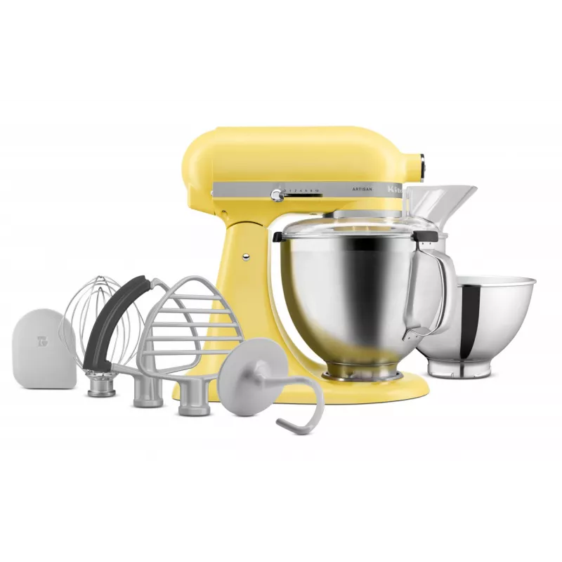 Batidora de pie KitchenAid 5KSM195PSEBT 300 W acero inoxidable, amarillo