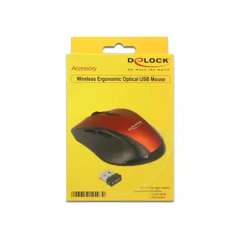 Ratón DeLOCK 12493 RF inalámbrico óptico 1600 DPI