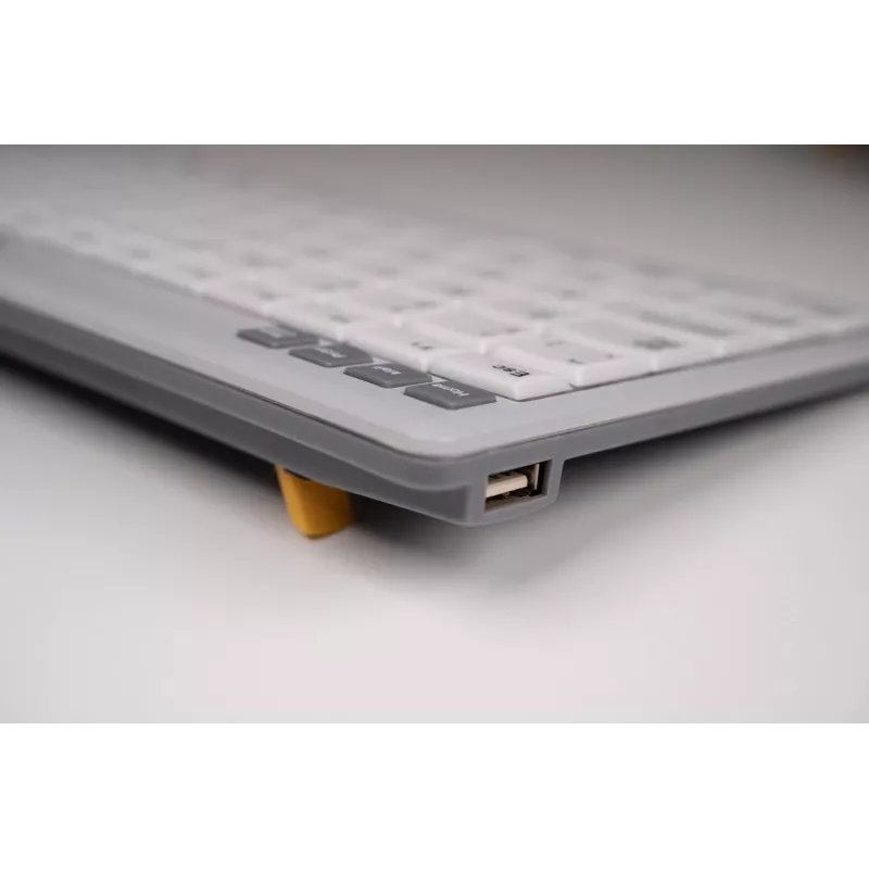 BakkerElkhuizen UltraBoard 950 V2 DE Qwertz, con cable, USB, interruptores de tijera, QWERTZ, gris oscuro, gris claro