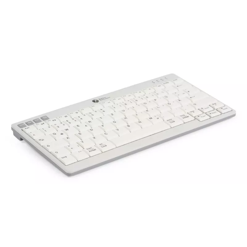 BakkerElkhuizen UltraBoard 950 V2 inalámbrico DE Qwertz, Tenkeyless (80 - 87%), con cable e inalámbrico, USB + Bluetooth, interruptores de tijera, QWERTZ, gris oscuro, gris claro