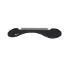 BakkerElkhuizen ErgoSlider+ reposabrazos asimétrico, negro, gris oscuro, amarillo, aglomerado, plástico, poliuretano (PU), acero, fijación por pinza, Taiwán, 310 mm, 665 mm