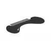 BakkerElkhuizen ErgoSlider+ reposabrazos asimétrico, negro, gris oscuro, amarillo, aglomerado, plástico, poliuretano (PU), acero, fijación por pinza, Taiwán, 310 mm, 665 mm