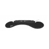 BakkerElkhuizen ErgoSlider+ reposabrazos asimétrico, negro, gris oscuro, amarillo, aglomerado, plástico, poliuretano (PU), acero, fijación por pinza, Taiwán, 310 mm, 665 mm