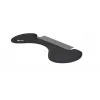BakkerElkhuizen ErgoSlider+ reposabrazos asimétrico, negro, gris oscuro, amarillo, aglomerado, plástico, poliuretano (PU), acero, fijación por pinza, Taiwán, 310 mm, 665 mm