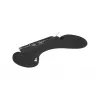 BakkerElkhuizen ErgoSlider+ reposabrazos asimétrico, negro, gris oscuro, amarillo, aglomerado, plástico, poliuretano (PU), acero, fijación por pinza, Taiwán, 310 mm, 665 mm
