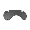 BakkerElkhuizen ErgoSlider+ reposabrazos asimétrico, negro, gris oscuro, amarillo, aglomerado, plástico, poliuretano (PU), acero, fijación por pinza, Taiwán, 310 mm, 665 mm