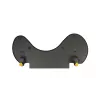 BakkerElkhuizen ErgoSlider+ reposabrazos asimétrico, negro, gris oscuro, amarillo, aglomerado, plástico, poliuretano (PU), acero, fijación por pinza, Taiwán, 310 mm, 665 mm