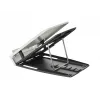 BakkerElkhuizen Ergo-Q 330 Circular, soporte para portátil, negro, gris, acrilonitrilo butadieno estireno (ABS), plástico, acero, 33,8 cm (13,3 inch), 43,2 cm (17 inch), 6 kg