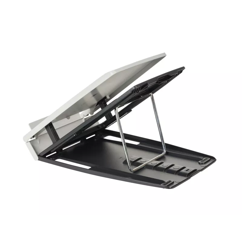 BakkerElkhuizen Ergo-Q 330 Circular, soporte para portátil, negro, gris, acrilonitrilo butadieno estireno (ABS), plástico, acero, 33,8 cm (13,3 inch), 43,2 cm (17 inch), 6 kg