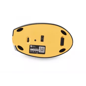 Ratón BakkerElkhuizen Handshake izquierdo, para zurdos, diseño vertical, óptico, RF inalámbrico + Bluetooth + USB Type-C, 6400 DPI, negro, gris