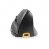 Ratón BakkerElkhuizen Handshake derecho, para diestros, diseño vertical, óptico, RF inalámbrico + Bluetooth + USB Type-C, 6400 DPI, negro, gris