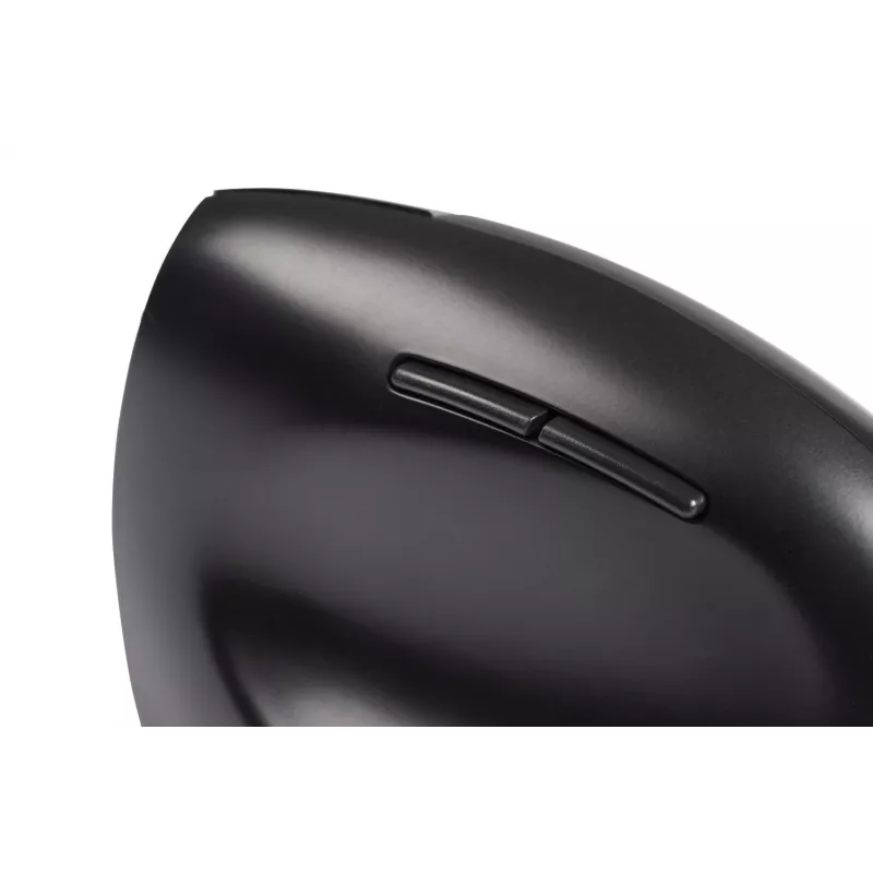 Ratón BakkerElkhuizen Handshake derecho, para diestros, diseño vertical, óptico, RF inalámbrico + Bluetooth + USB Type-C, 6400 DPI, negro, gris