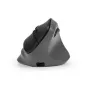 Ratón BakkerElkhuizen PRF Pro derecho, para diestros, diseño vertical, óptico, RF inalámbrico + Bluetooth + USB Type-C, 2400 DPI, negro, gris