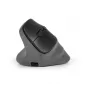 Ratón BakkerElkhuizen PRF Pro izquierdo, para zurdos, diseño vertical, óptico, RF inalámbrico + Bluetooth + USB Type-C, 2400 DPI, negro, gris