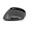 Ratón BakkerElkhuizen MidWay izquierdo, para zurdos, diseño vertical, óptico, RF inalámbrico + Bluetooth + USB Type-C, 2400 DPI, gris, negro
