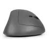 Ratón BakkerElkhuizen MidWay derecho, para diestros, diseño vertical, óptico, RF inalámbrico + Bluetooth + USB Type-C, 2400 DPI, gris, negro