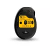 Ratón BakkerElkhuizen MidWay derecho, para diestros, diseño vertical, óptico, RF inalámbrico + Bluetooth + USB Type-C, 2400 DPI, gris, negro