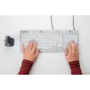 BakkerElkhuizen UltraBoard 955 V2 Numeric, USB, 22, portátil/PC, 1,5 m, gris oscuro, gris claro