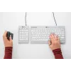 BakkerElkhuizen UltraBoard 955 V2 Numeric, USB, 22, portátil/PC, 1,5 m, gris oscuro, gris claro