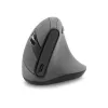 Ratón BakkerElkhuizen Grip Pro, para diestros, diseño vertical, óptico, RF inalámbrico, 2400 DPI, gris, negro, amarillo