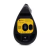 Ratón BakkerElkhuizen Grip Pro, para diestros, diseño vertical, óptico, RF inalámbrico, 2400 DPI, gris, negro, amarillo
