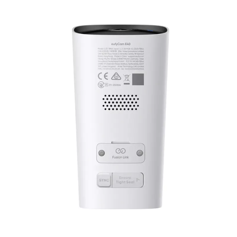 Cámara de seguridad IP tipo bala Anker Eufy eufyCam E40 kit de 2 cámaras con HomeBase S280, exterior, 2688×1520 px, campo de visión de 130°, montaje en pared