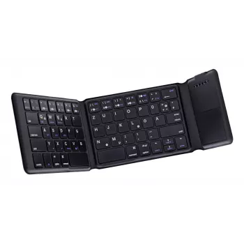 InLine 55379B Teclado universal Bluetooth QWERTZ alemán negro