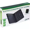 InLine 55379G Teclado numérico Bluetooth con panel táctil y pantalla, plegable, negro