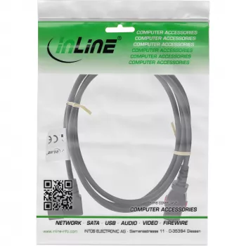 InLine 16931A Cable de alimentación negro 1 m IEC C13 IEC C14