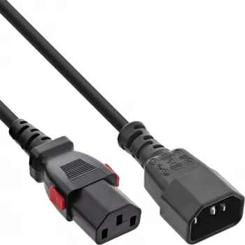 InLine 16934L Cable de alimentación negro 0,5 m IEC C13 IEC C14