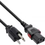 InLine 16952U Cable de alimentación negro 2 m IEC C13 NEMA 5-15P