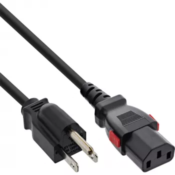 InLine 16953U Cable de alimentación negro 3 m IEC C13 NEMA 5-15P