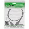 InLine 16953U Cable de alimentación negro 3 m IEC C13 NEMA 5-15P