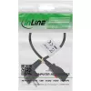 InLine 16954L Cable de alimentación negro 0,5 m IEC C13 CEE7/7