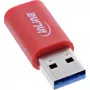InLine 31652 Adaptador de cable USB-A USB-C rojo