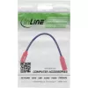 Adaptador de cambio de sexo InLine USB-C 31654, USB-C a USB-C, 0,2 m, rojo