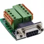 InLine 92501A Conector de cables regleta de bornes / D-Sub 9 negro, verde
